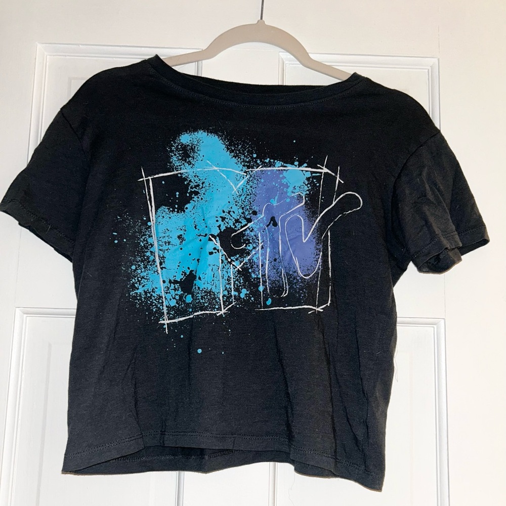 Mtv short sleeve tee cropped